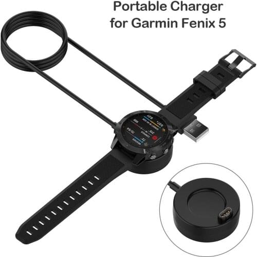 1m USB Charging Dock Cable Fast Charger For Garmin Fenix 5/5S/5X Plus 6/6S/6X Venu Vivoactive 4/3 945 245 45 Quatix 5 Sapphire