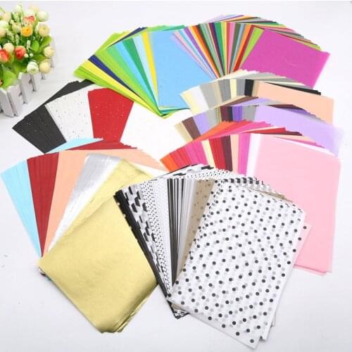 100 Pages/Bag A5 Wrapping Paper Vintage Multicolor Printed Bookmark Wrapping Paper Gift Wrapping Paper Flowers Gift Wrapping Mat