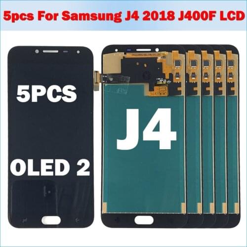 5 Piece/lot OLED2 LCD For Samsung Galaxy J4 2018 J400 J400F LCD Screen Display J400F/DS Touch Screens