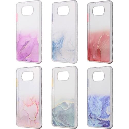 For Xiaomi POCO X3 NFC Case Soft TPU Transparent marble Slim protective Back Cover Case For xiaomi poco x3 x3nfc phone shell