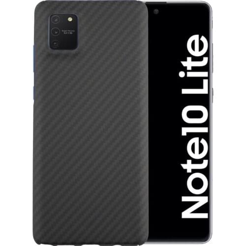 Aramid fiber phone case for Samsung Galaxy note 10lite A81 M60S Thin and light attributes Fully enclosed Carbon fiber case