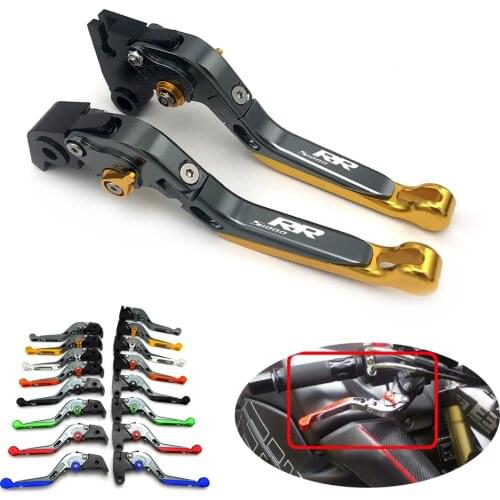 For BMW S1000RR 2010-2014 Motorcycle Folding Extendable CNC Aluminum Adjustable Clutch Brake Levers Handle Accessories Yellow