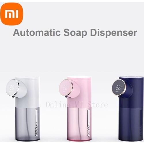 New Xiaomi Automatic Soap Dispenser Temperature Display USB Rechargeable 320ml Liquid Soap Dispensers Foam Hand Sanitizer