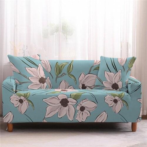 Flower Printed Stretch Sofa Slipcover Elastic Sofa Covers for Living Room 1/2/3/4-seater,Chair Couch Cover Sofa Protector Covers