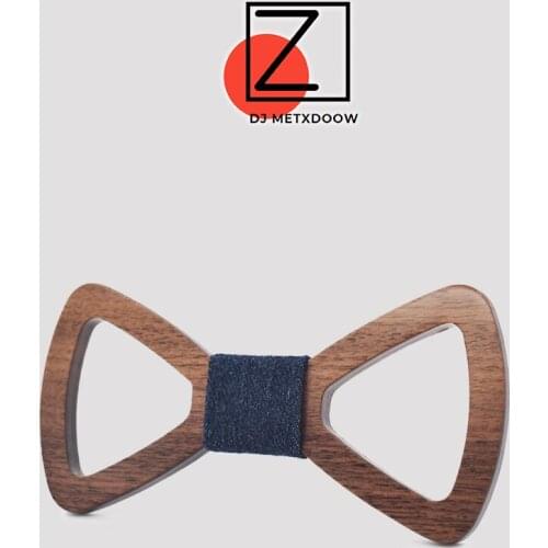 Fashion gravata de seda Adults Ties Hollow out Mens Wood Bowties Gravata Business Groom Wooden Bow Ties Cadeau Homme