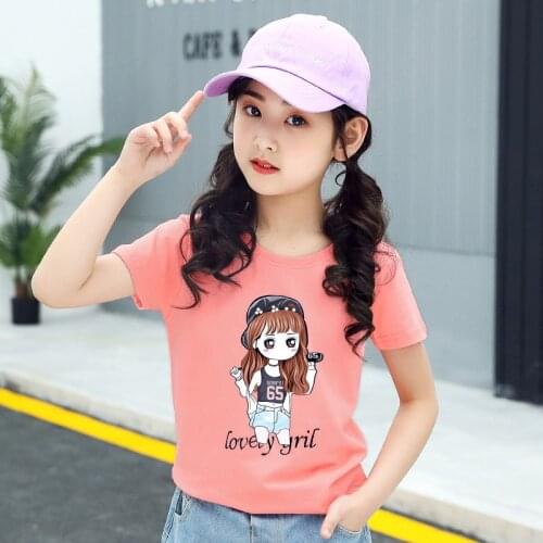 Geluo Girls' Printed T-Shirts