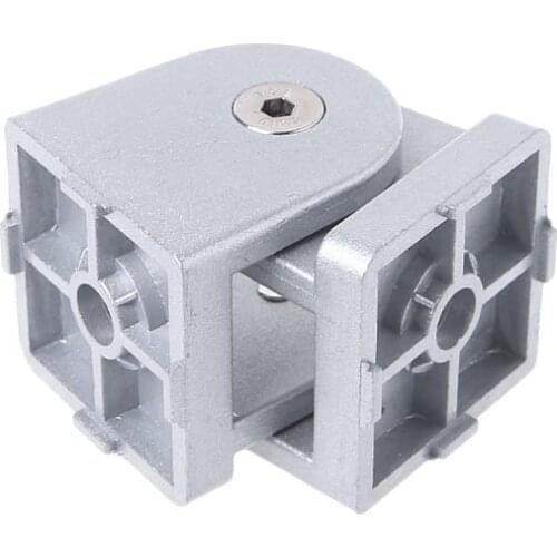 Y1UD Zinc Alloy Flexible Hinge Pivot Joint Connector For Aluminum Extrusion Profile