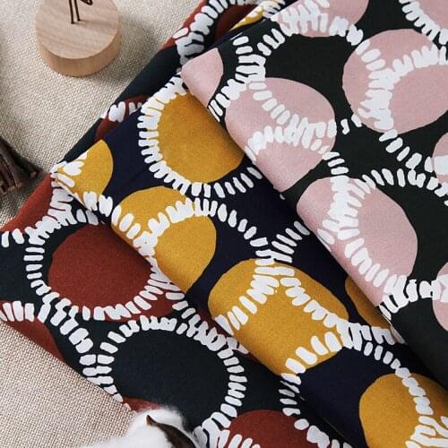 Big Dot Printed Cotton Poplin Fabric DIY Sewing Dress Shirt Baby Clothing Home DIY Handcrafts Soft smooth Tissus 100X145cm