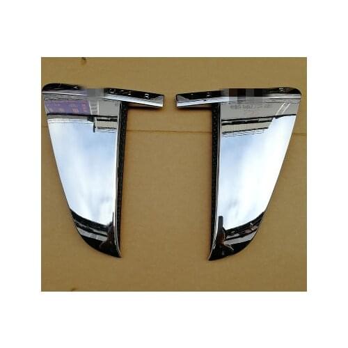 RQXR Chrome Front Fender Mudguard Decorative Strip for Jaguar XF XFL