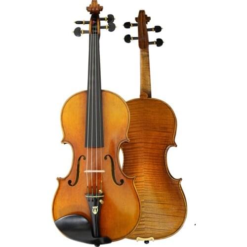 Master violin,4/4 European wood Strong and deep tone! free shipping! Despiau bridge! violin case