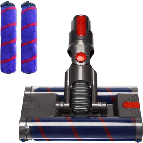 Motorized Floor Brush Head Tool For Dyson V7 V8 V10 V11 Vacuum Cleaner Double Roller Head Floor Brush Replacement