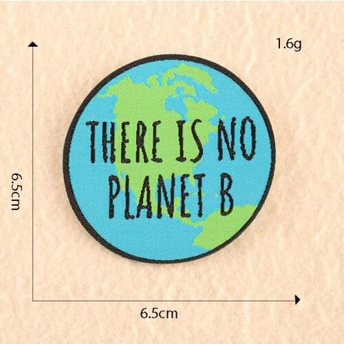 Blue Earth Planet B Iron On Full Embroidered Clothes Patches For Clothing Stickers Garment Wholesale