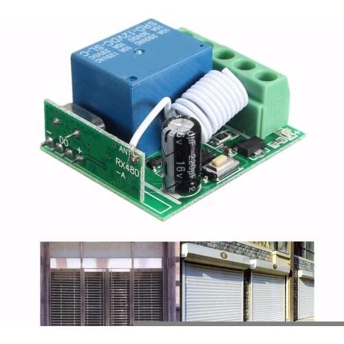 DC12V 10A 1CH 433MHz Wireless Relay RF Remote Control Switch Receiver with case