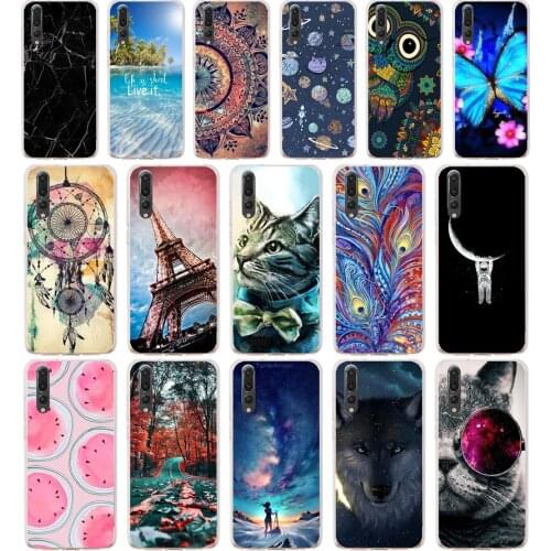 Q case cover for huawei p20 pro case back cover silicone 360 full protective P 20 pro Coque etui clear