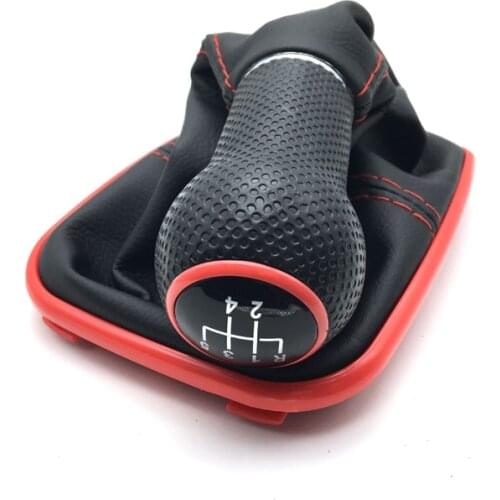 Blue/ Red 12mm Car Gear Shift Knob 5 Speed 6 Gear For VW BORA JETTA 4 GTI MK4 GOlf 4 1999-2005/ Seat Leon 2009