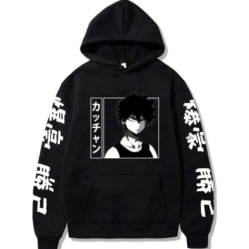 Sweatshirts Kawaii My Hero Academia Hoodies Sweatshirt Bakugou Katsuki Anime Hoodies Bluzy Tops Clothes Sweatshirt Top