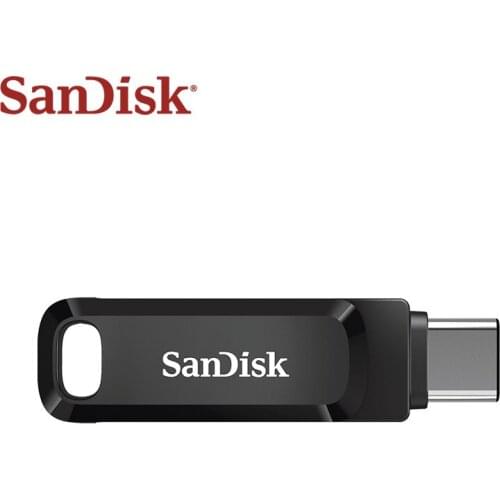 Sandisk DC3 USB Flash Drive 64GB High Speed Type-C Memory Stick 128GB 256GB Mini U Disk SDDDC3 USB 3.1 Pendrive