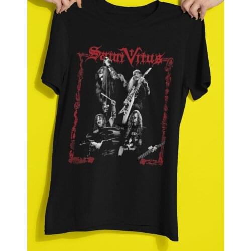 Saint Vitus tshirt retro retro style top tee vintageT Shirtlong sleeve Retro T shirt