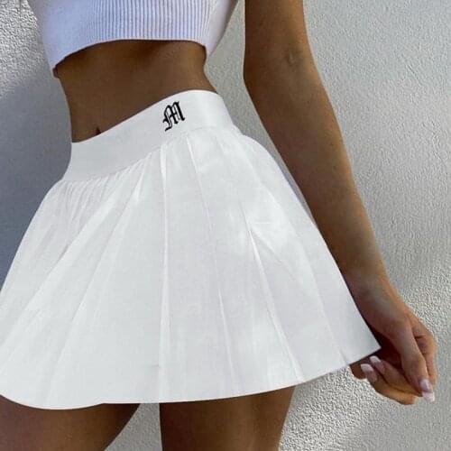 2021 New Women High Waist Pleated Skirt Sweet Cute Girls Dance Mini Skirt Cosplay Black White Skirt Female Mini Skirts Short