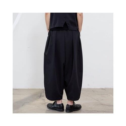 Xiaozong Yamamoto style dark, Lazy loose-legged Casual Jiufen Pants