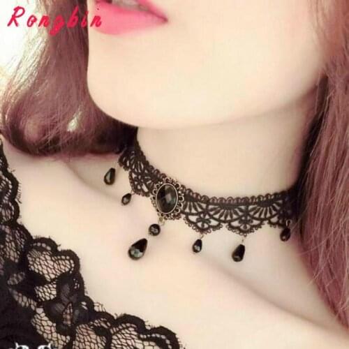 Brand New Fashion Black Velvet Choker Necklace for Women Statement Necklaces & Pendants Bijoux Femme Collier Jewelry Collares