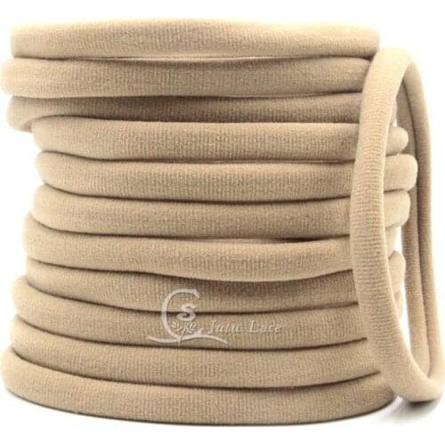 100pcs /lot Nude / Tan color B nylon elastic holders headband - hair bands hair accessories hair tie