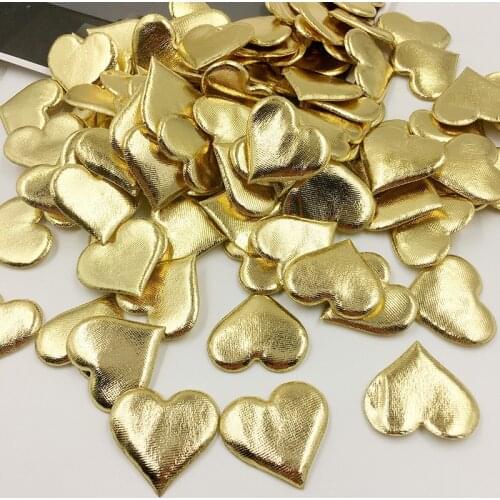 100pcs Wedding Decoration For Weddings Heart Hand Throw Flower Sponge Heart Flower Golden Heart Wedding DIY Decoration PAT16