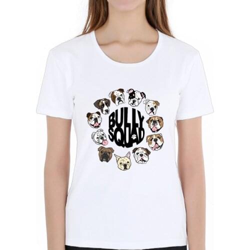2019 Tee Staffie Smile Staffordshire Bull Terrier Dog Funny BULLY Womens Short Sleeve T-Shirt maiden girls T Shirt