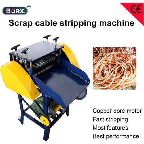 Recyle copper electric wire stripping machine scrap cable peeling machine