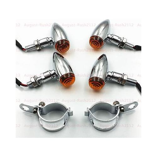 33-43 39 41 mm Motorcycle Turn Signals Fork Clamps For Harley Cafe Racer Cruiser