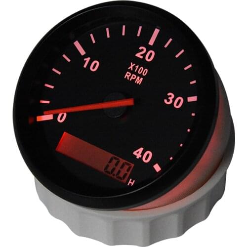 4000 rpm meter digital 85mm tachometer diesel panel instrumentation LCD for universal motor motorcycle bike auto boat outboard