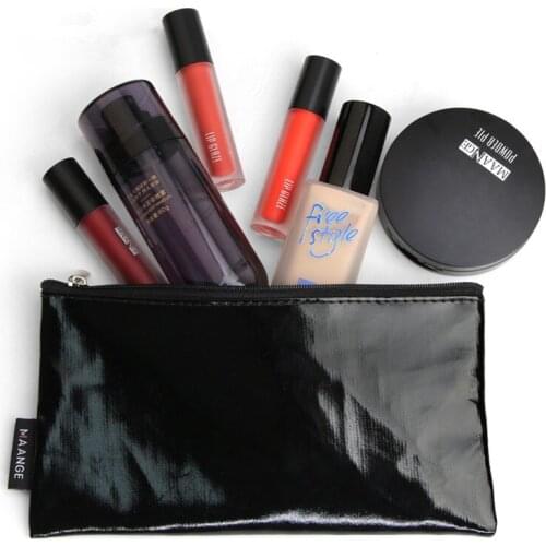 High Quality Portable Makeup Bag PU Storage Bag Case Brush Simply Organizer Travel Brush Cosmetic Bag Maquillage Organizer