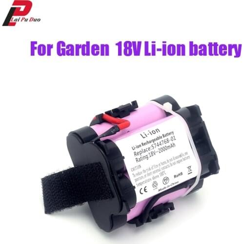Battery For Gardena18V 2.0Ah Lithium Battery Lawn mower Garden Tool Li-ion Rechargeable