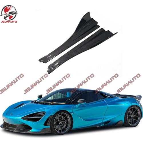 For McLaren 720S 2017-2020 V Style Side Skirts Original Car Auto Part Carbon Body Kit Upgrade Accessories