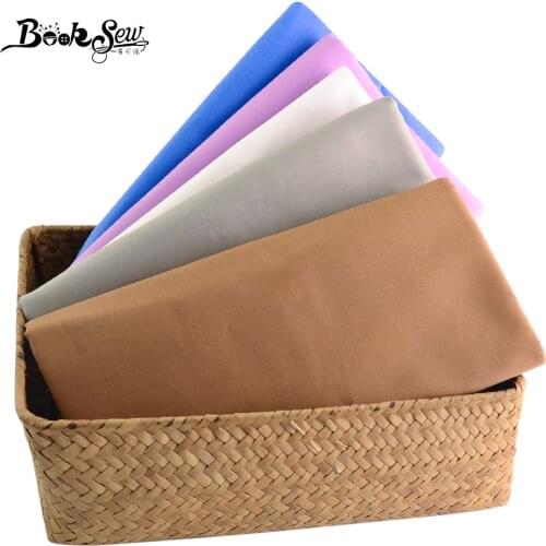 Booksew 100% Cotton Twill Fabric Meters Dark Brown Cloth Telas DIY Quilts Baby Bedsheet Sewing Ankara Patchworks Dress Tissu