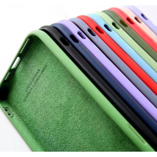 S10 S10E S8 S9 PLUS NOTE 20 ULTRA 10 LITE 9 Cover Liquid Silicone Case For Samsung Galaxy A31 A51 A71 A21S Solid A11 A41 S20 FE