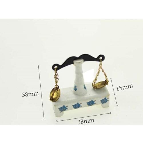 G05-X4566 children baby gift Toy 1:12 Dollhouse mini Furniture Miniature rement Mini Balance scale 1pcs