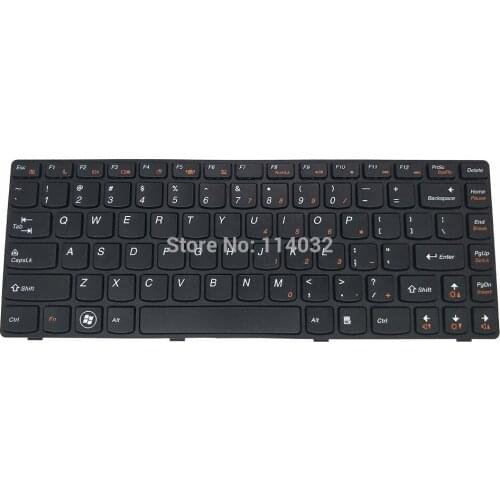 US keyboard for lenovo G480 Z380 G405G G410 G490 G400 G405 G410 ENGLISH layout black with frame keyboards Screw Post 25-0161102