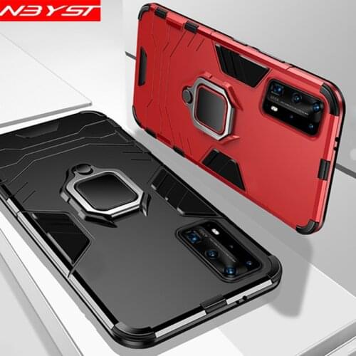 Metal Ring Holder Rubber Cover For Huawei Honor 9A 8X 8S 8A 20 30 20S 30S 10i 10 Lite P20 P30 Pro P40 Lite E Y7 Y5 Y6 2019 Case
