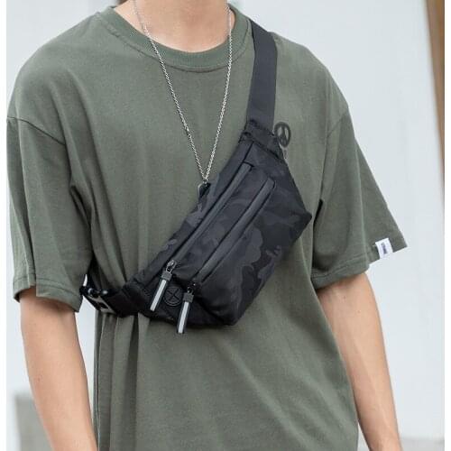 Xiao.p Fashion Mens High Quality Nylon Messenger Bag Casual Style CrossBody Bag Single Shoulder Handbag Versatile Male Chestbag