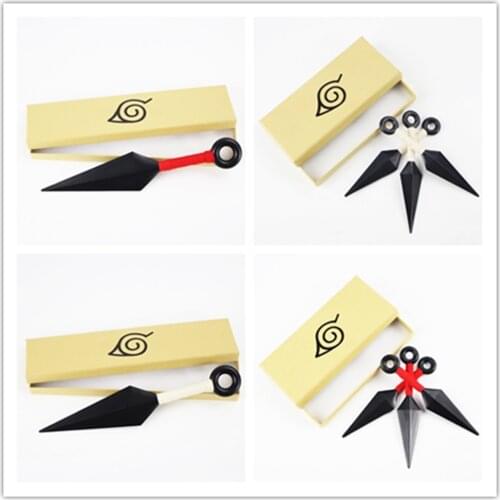 Boruto Anime Things Weapon Set Kunai Shuriken Props Model Boxed Darts Toy Gift Ninja Kakashi Sasuke Itachi Cosplay Accessories