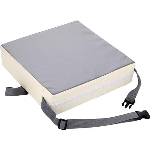 Non Slip Booster Seat Kids Children Dining Table Home Soft For Chair Adjustable Washable Softer PU Widened Strap Safety Buckle