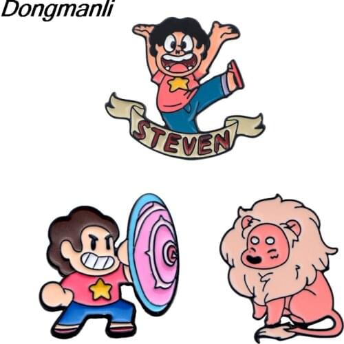 P3069 Dongmanli Anime Metal Enamel Pins and Brooches for Women Men Lapel Pin backpack bags Hat badge Kids Gifts