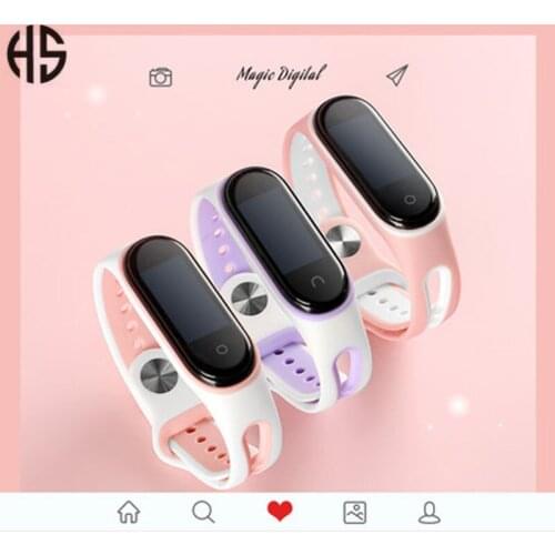 Millet Bracelet 6 5 4 3 Wrist Strap U-shaped Reverse Buckle Two-color Creative Replacement Belt Smart Bracelet Breathable Watch