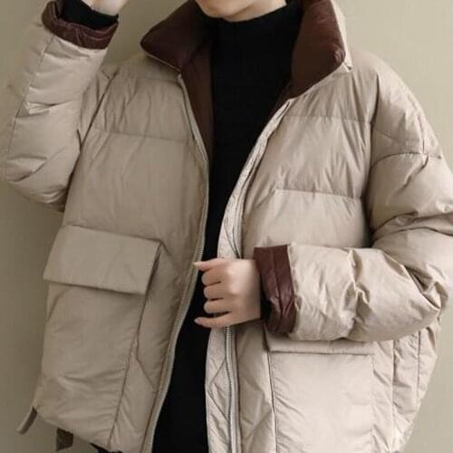Down jacket women 2020 new lightweight 90% white duck down short fashion solid color warm jacket
