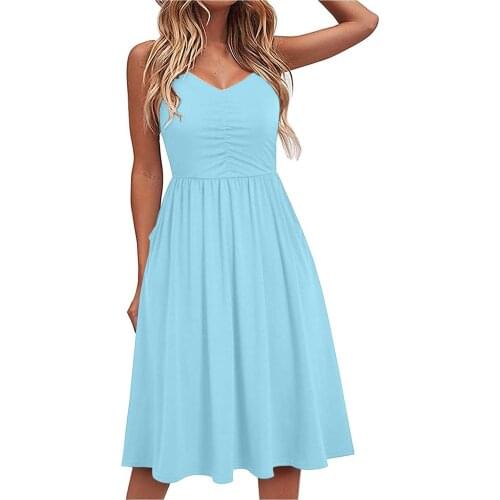 Summer Midi Dress 2021 Beach Dress Woman Dresses Pleated Dress Women Elegant Bubble Sleeve Dress Boho Retro Vintage White Robe