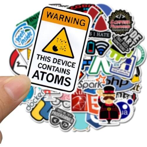 10/30/50PCS Warning Stickers Danger Banning Skateboard Fridge Guitar Laptop Motorcycle Travel Classic Toy Cool Decals Sticker