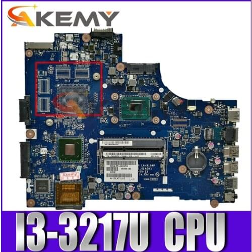 Akemy Laptop motherboard For DELL Inspiron 15R 3521 5521 V2521 SR0N9 I3-3217U Mainboard VAW00 LA-9104P tested
