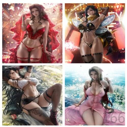 5d Diy Diamond Painting Anime Square/round Diamond Embroidery Sexy Woman Figure Diamond Mosaic Cross Stitch Home Decoration