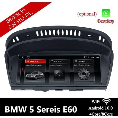 Navivox Android 10.0 Car Stereo For BMW Series 3/5 E60/E61/E62/E63/E90/E91 CIC/CCC GPS Radio Steering Wheel Control Carplay